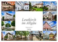 Leutkirch im Allgäu Impressionen (Tischkalender 2024 DIN A5 quer), CALVENDO Monatskalender von Meutzner,  Dirk