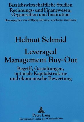 Leveraged Management Buy-Out von Schmid,  Helmut