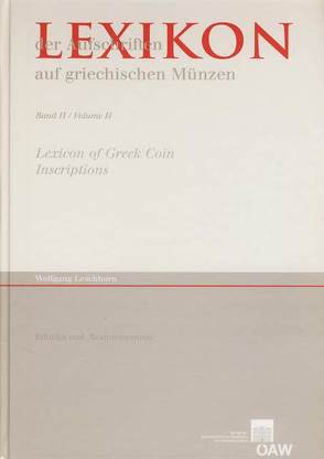 Lexikon der Aufschriften auf griechischen Münzen von Leschhorn,  Wolfgang