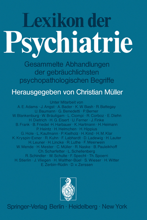 Lexikon der Psychiatrie von Müller,  C.