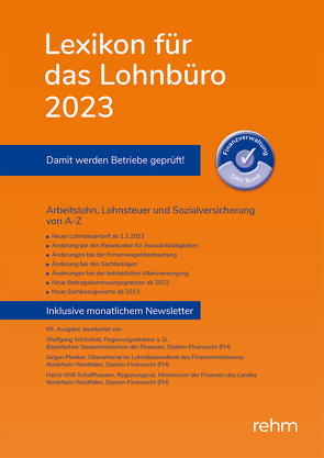 Lexikon für das Lohnbüro 2023 (E-Book EPUB) von Plenker,  Jürgen, Schaffhausen,  Heinz-Willi, Schönfeld,  Wolfgang