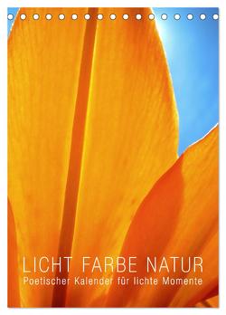 Licht Farbe Natur (Tischkalender 2024 DIN A5 hoch), CALVENDO Monatskalender von Layout Babette Reek,  bilwissedition, 