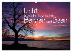 Licht über oberbayrischen Bergen und Seen (Wandkalender 2024 DIN A2 quer), CALVENDO Monatskalender von Spörrer,  Stefan