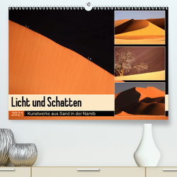 Licht und Schatten – Kunstwerke aus Sand in der Namib (Premium, hochwertiger DIN A2 Wandkalender 2021, Kunstdruck in Hochglanz) von und Michael Herzog,  Yvonne