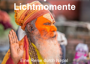 Lichtmomente – Eine Reise durch Nepal (Wandkalender 2019 DIN A2 quer) von Kraft,  Saskia