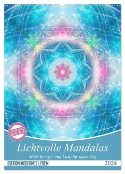 Lichtvolle Mandalas (Wandkalender 2024 DIN A2 hoch), CALVENDO Monatskalender von Shayana Hoffmann,  Gaby