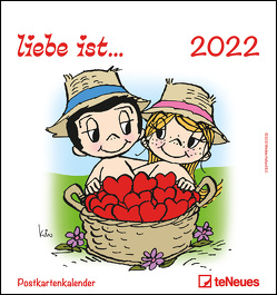liebe ist… 2022 – Postkarten-Kalender – Kalender-mit-Postkarten – zum-raustrennen – 16×17 von Casali,  Kim