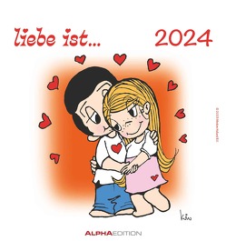 liebe ist… 2024 – Postkarten-Kalender – Kalender-mit-Postkarten – zum-raustrennen – 16×17