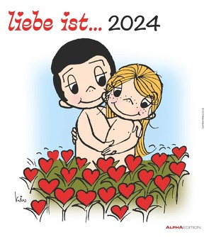 Liebe ist… 2024 – Wand-Kalender – 30×34 – Illustrationen – Paar