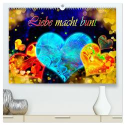 Liebe macht bunt (hochwertiger Premium Wandkalender 2024 DIN A2 quer), Kunstdruck in Hochglanz von Djeric,  Dusanka