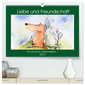 Liebe und Freundschaft (hochwertiger Premium Wandkalender 2024 DIN A2 quer), Kunstdruck in Hochglanz von Tiukkel,  Svetlana