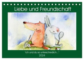 Liebe und Freundschaft (Tischkalender 2024 DIN A5 quer), CALVENDO Monatskalender von Tiukkel,  Svetlana
