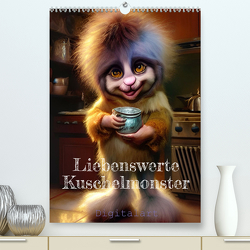 Liebenswerte Kuschelmonster – Digitalart (Premium, hochwertiger DIN A2 Wandkalender 2023, Kunstdruck in Hochglanz) von Illgen,  Cathrin