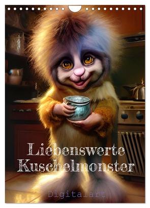 Liebenswerte Kuschelmonster – Digitalart (Wandkalender 2024 DIN A4 hoch), CALVENDO Monatskalender von Illgen,  Cathrin