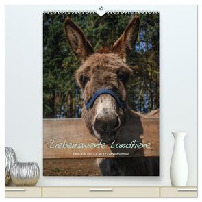 Liebenswerte Landtiere (hochwertiger Premium Wandkalender 2024 DIN A2 hoch), Kunstdruck in Hochglanz von Wüstehube,  Jeanette