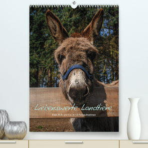 Liebenswerte Landtiere (Premium, hochwertiger DIN A2 Wandkalender 2023, Kunstdruck in Hochglanz) von Wüstehube,  Jeanette