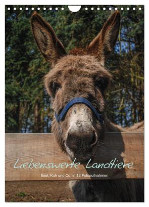 Liebenswerte Landtiere (Wandkalender 2024 DIN A4 hoch), CALVENDO Monatskalender von Wüstehube,  Jeanette