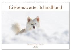 Liebenswerter Islandhund (Wandkalender 2024 DIN A2 quer), CALVENDO Monatskalender von Scheurer,  Monika