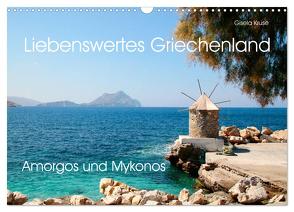 Liebenswertes Griechenland Amorgos und Mykonos (Wandkalender 2024 DIN A3 quer), CALVENDO Monatskalender von Kruse,  Gisela