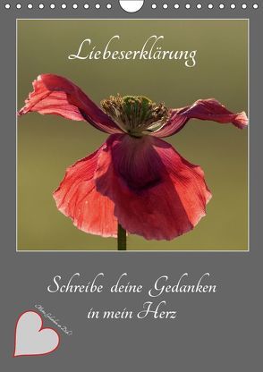 Liebeserklärung – Schreibe deine Gedanken in mein Herz (Wandkalender 2019 DIN A4 hoch) von Schörkhuber,  Johann