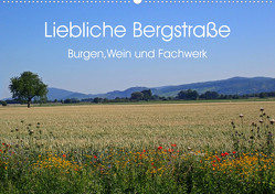 Liebliche Bergstraße – Burgen, Wein und Fachwerk (Wandkalender 2023 DIN A2 quer) von Andersen,  Ilona