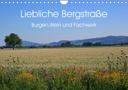 Liebliche Bergstraße – Burgen, Wein und Fachwerk (Wandkalender 2023 DIN A4 quer) von Andersen,  Ilona