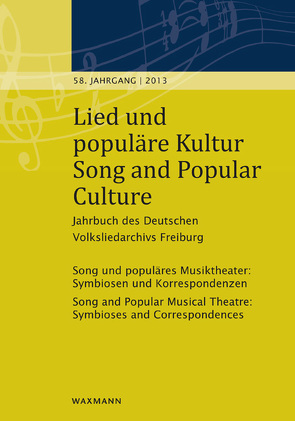 Lied und populäre Kultur – Song and Popular Culture 58 (2013) von Fischer,  Michael, Jansen,  Wolfgang, Widmaier,  Tobias