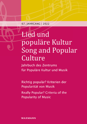 Lied und populäre Kultur / Song and Popular Culture von Holtsträter,  Knut