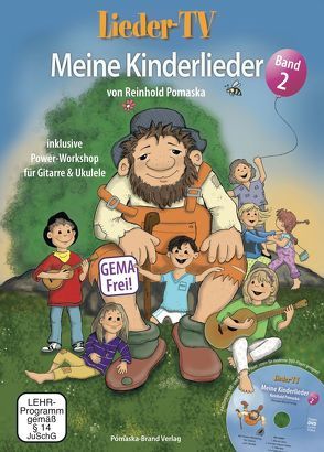Lieder-TV: Meine Kinderlieder – Band 2 (mit DVD) von Krause,  Martina, Pomaska,  Reinhold