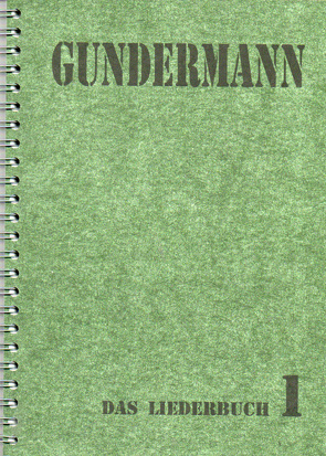 Liederbuch von Gundermann,  Gerhard