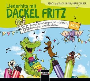 Liederhits mit Dackel Fritz – 3 Audio-CDs von Kern,  Renate, Kern,  Walter, Kraiger,  Doris