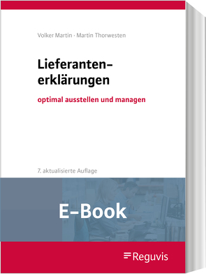 Lieferantenerklärungen (E-Book) von Martin,  Volker, Thorwesten,  Martin