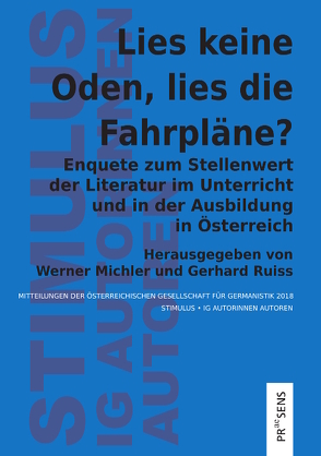 Lies keine Oden, lies die Fahrpläne? von Michler,  Werner, Ruiss,  Gerhard