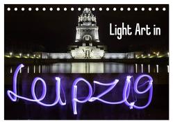 Light Art in Leipzig (Tischkalender 2024 DIN A5 quer), CALVENDO Monatskalender von & Lichtkombinat Leipzig,  Foto