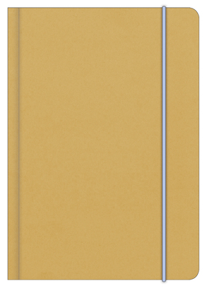 LIGHT BLUE 12×17 cm – Blankbook – 240 blanko Seiten – Softcover – gebunden