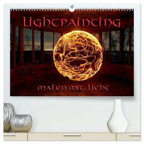 LIGHTPAINTING – malen mit Licht (hochwertiger Premium Wandkalender 2024 DIN A2 quer), Kunstdruck in Hochglanz von Schneider,  Jens