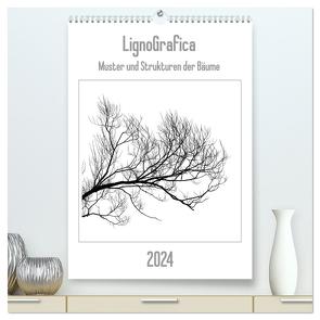 LignoGrafica – Muster und Strukturen der Bäume (hochwertiger Premium Wandkalender 2024 DIN A2 hoch), Kunstdruck in Hochglanz von Tessarolo,  Franco