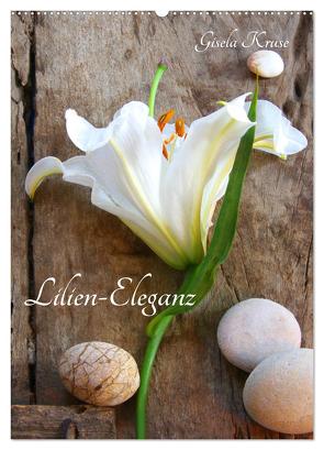 Lilien-Eleganz (Wandkalender 2024 DIN A2 hoch), CALVENDO Monatskalender von Kruse,  Gisela