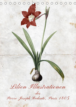 Lilien Illustrationen des Pierre-Joseph Redouté, Paris 1805 (Tischkalender 2023 DIN A5 hoch) von Bonheur18 Switzerland Marena Camadini,  Kavodedition