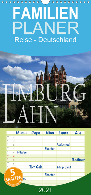 LIMBURG a.d. LAHN – Familienplaner hoch (Wandkalender 2021 , 21 cm x 45 cm, hoch) von P.Bundrück