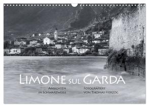 Limone sul Garda schwarzweiß (Wandkalender 2024 DIN A3 quer), CALVENDO Monatskalender von Herzog,  www.bild-erzaehler.com,  Thomas