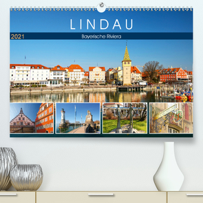 Lindau – Bayerische Riviera (Premium, hochwertiger DIN A2 Wandkalender 2021, Kunstdruck in Hochglanz) von by Sylvia Seibl,  CrystalLights