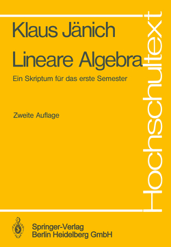 Lineare Algebra von Jänich,  K.