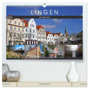 LINGEN an der Ems (hochwertiger Premium Wandkalender 2024 DIN A2 quer), Kunstdruck in Hochglanz von SchnelleWelten,  SchnelleWelten