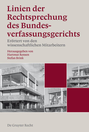 Linien der Rechtsprechung des Bundesverfassungsgerichts – erörtert… / Linien der Rechtsprechung des Bundesverfassungsgerichts – erörtert…. Band 1 von Brink,  Stefan, Rensen,  Hartmut