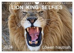 LION KING SELFIES Löwen hautnah (Wandkalender 2024 DIN A4 quer), CALVENDO Monatskalender von Fraatz,  Barbara