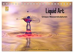 Liquid Art – Unique Wasserskulpturen (Tischkalender 2024 DIN A5 quer), CALVENDO Monatskalender von Nimmervoll,  Daniel
