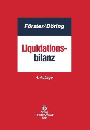 Liquidationsbilanz von Döring,  Vera, Foerster,  Wolfgang
