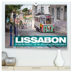 Lissabon – Eine Metropole, die vielseitiger kaum sein kann. (hochwertiger Premium Wandkalender 2024 DIN A2 quer), Kunstdruck in Hochglanz von Freise,  Gunnar