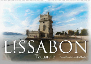 Lissabon l’aquarelle (Wandkalender 2022 DIN A2 quer) von Bruhn,  Olaf